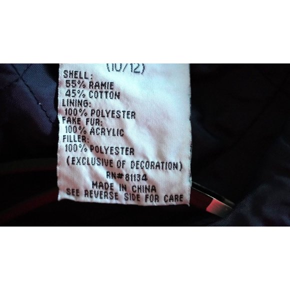 Y2K Amy Byer Faux Fur Jean Jacket Size M Insulated Blue Denim 2000s - Picture 4 of 16